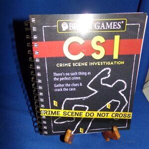 Unused - Vintage - CSI Crime Scene Investigation - Brain Games - Spiral Book
